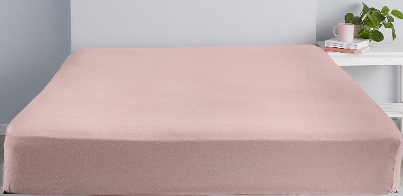 Brushed Fitted Sheets - Pink