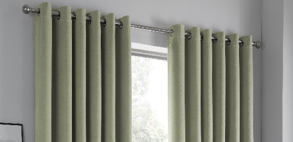 Strata - Green Dimout Curtains