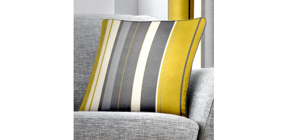 Whitworth Stripe - Ochre Cushion Cover