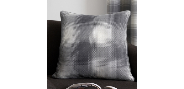 Lincoln Check - Grey Cushion Cover