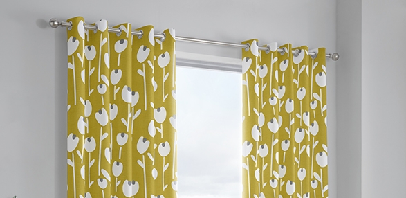 Alabar - Ochre Curtains