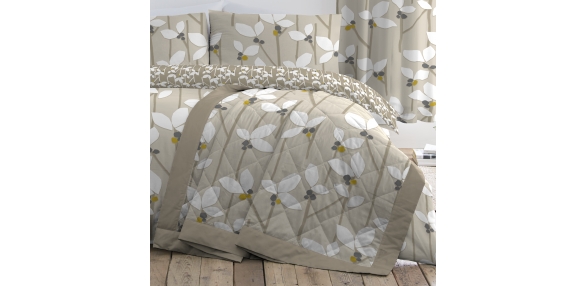 Malmo Floral - Natural Bedspread