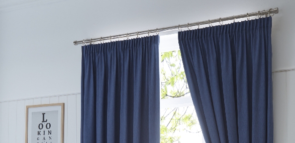 Dijon - Navy Blackout Curtains