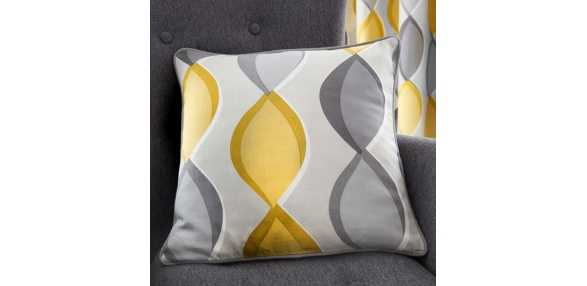 Lennox - Grey / Ochre Cushion Cover