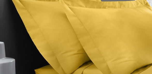 Ochre - Oxford Pillowcase (Twin Pack)