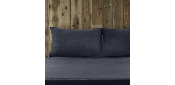 Teddy Fleece Navy Pillowcases