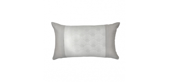 Nouveau Fan Silver - 30x50cm Filled Cushion
