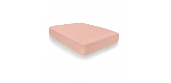 100% Cotton 35cm Deep Fitted Sheet - Blush