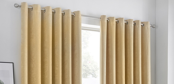 Strata - Ochre Dimout Curtains