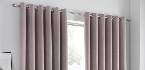 Strata - Blush Dimout Curtains