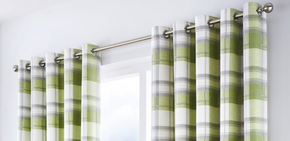 Balmoral Check - Green Curtains