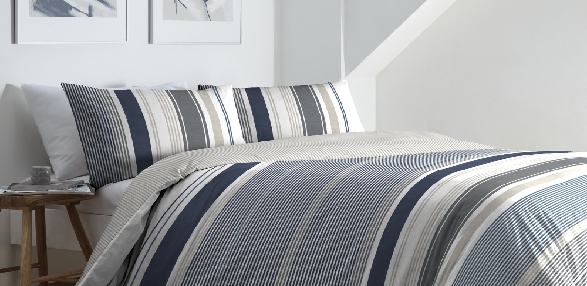 Falmouth Stripe - Navy
