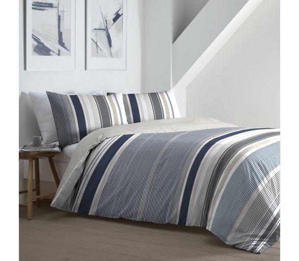 Falmouth Stripe - Navy