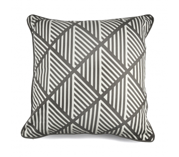 Brooklyn - Grey Filled Cushion
