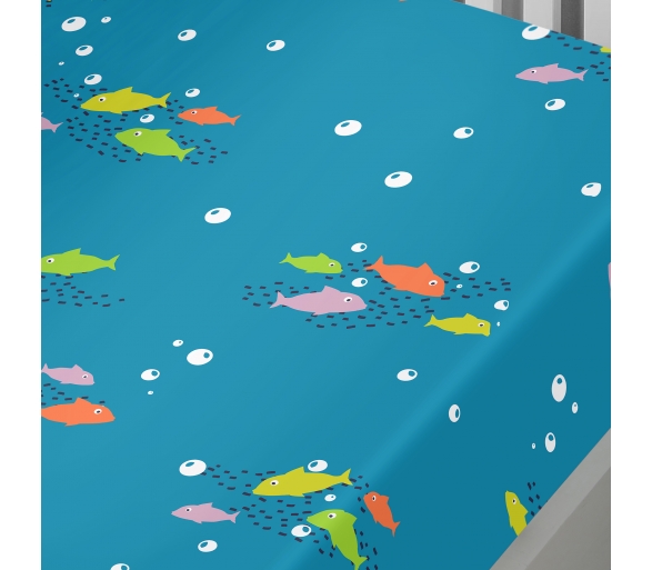 Sea Life Multicolour Fitted Sheet