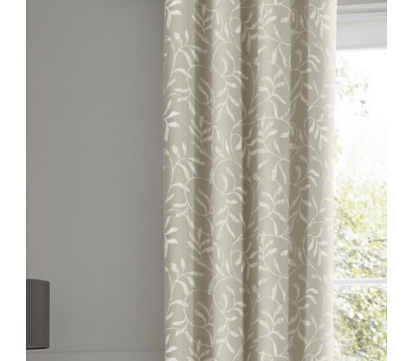Alexa Linen -  Lined Eyelet Curtains