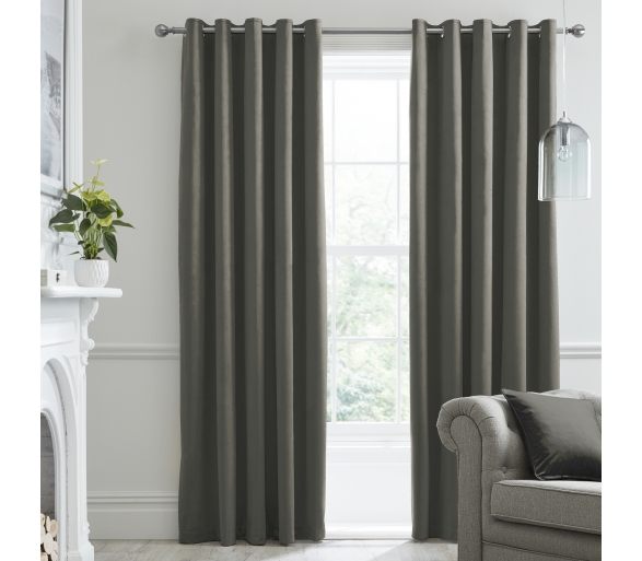 Montrose - Slate Eyelet Curtains
