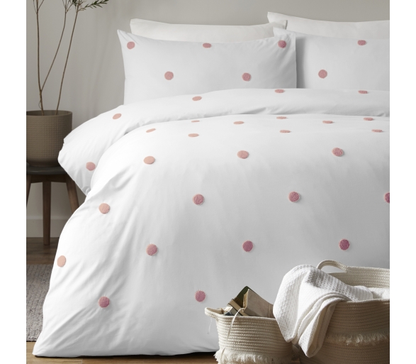 Dot Garden White & Pink