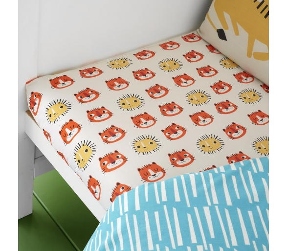 Tiger Tropics - Fitted Bed Sheets (Twin Pack)