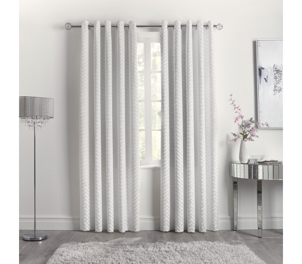 Faye - Ivory Eyelet Curtains