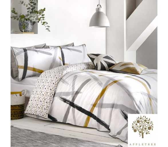 Leda - Grey & Ochre Bedding