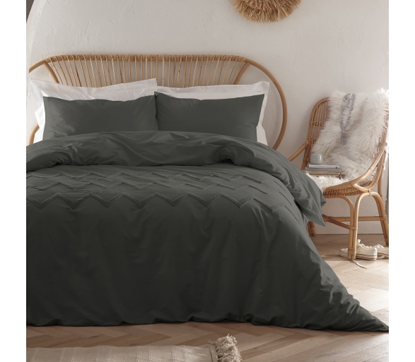 Chevron Tuft - Charcoal
