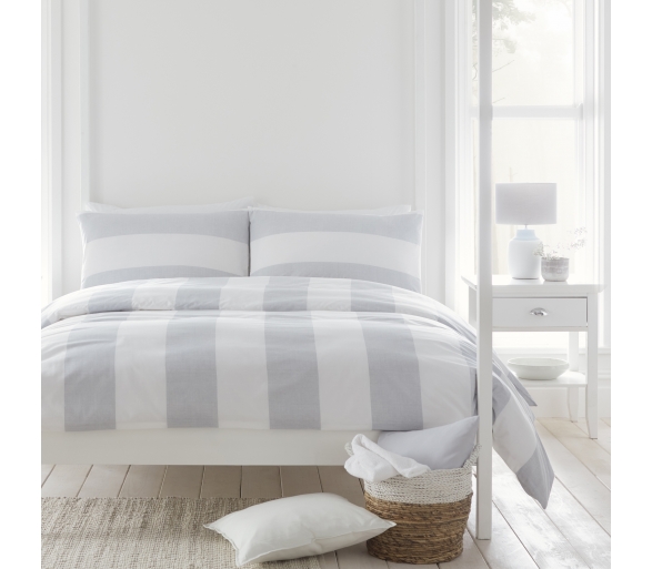 Upton - Duvet Set - Silver
