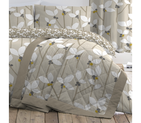 Malmo Floral - Natural Bedspread