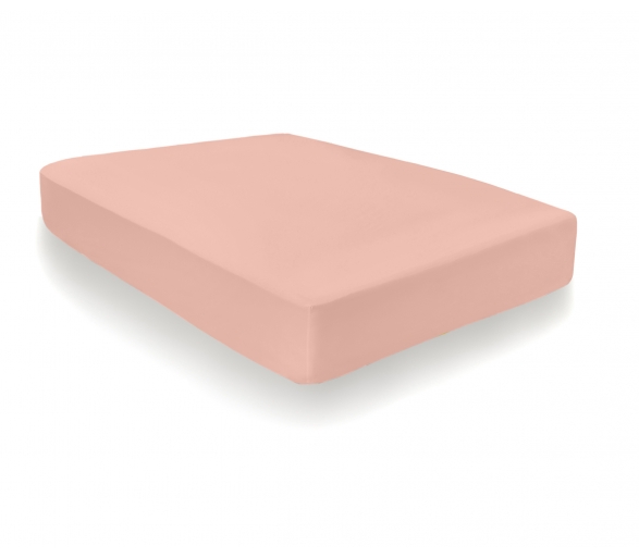 100% Cotton 35cm Deep Fitted Sheet - Blush