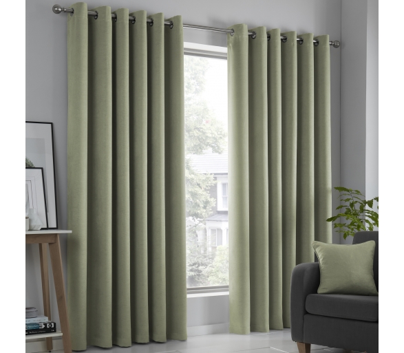 Strata - Green Dimout Curtains