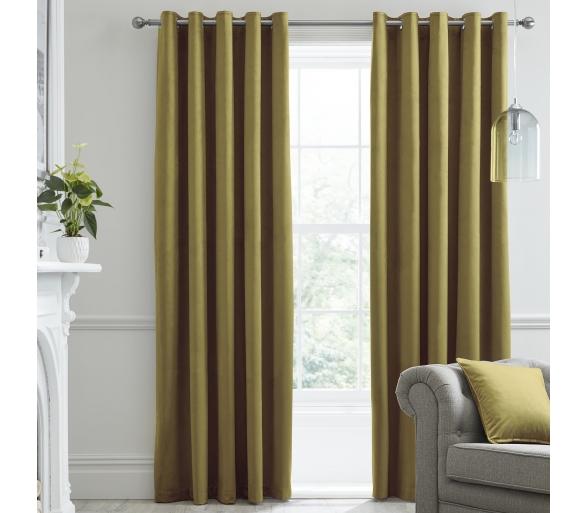 Montrose - Ochre Blackout Curtains