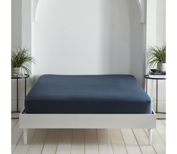 Cassia - Ink Blue Fitted Sheets