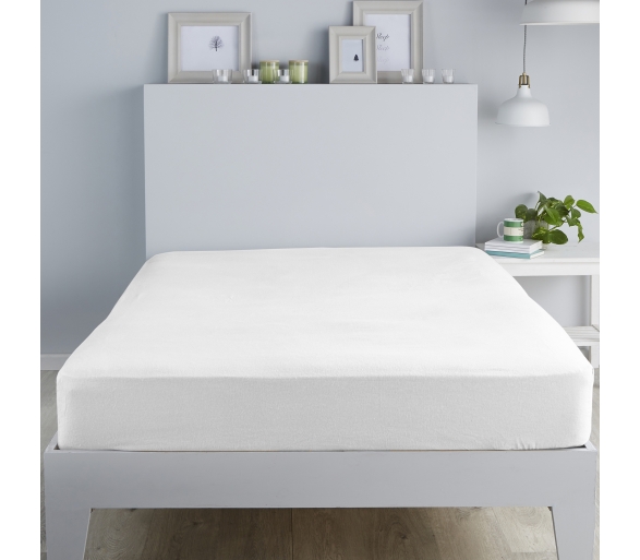 Brushed Fitted Sheets - White