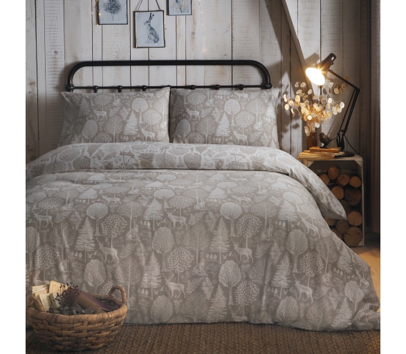 Dreams & Drapes Lodge - Winter Forest Linen