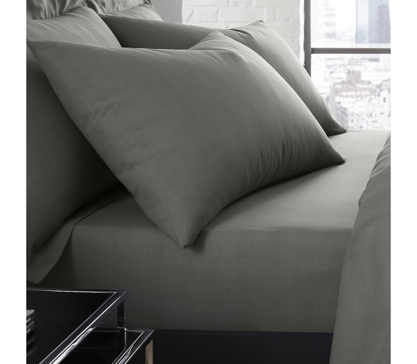 Charcoal - Housewife Pillowcase (Twin Pack)