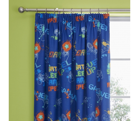 Game Glow - Multi Pencil Pleat Curtains