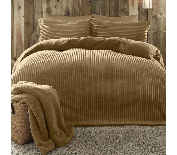 Ribbed Teddy Fleece Ochre