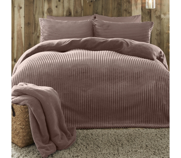 Ribbed Teddy Fleece Blush