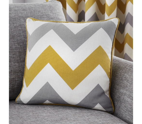 Chevron Ochre Cushion Cover
