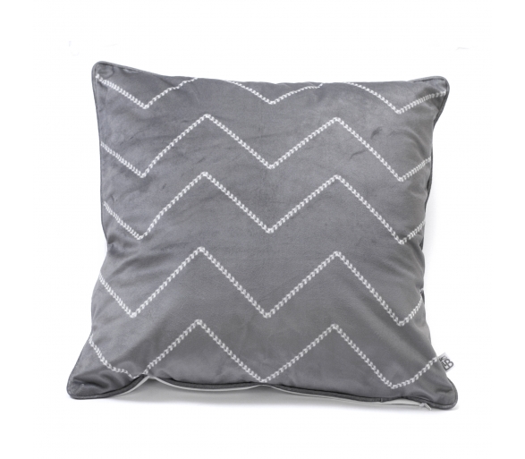 Mini-Bar Grey And White Filled Cushion