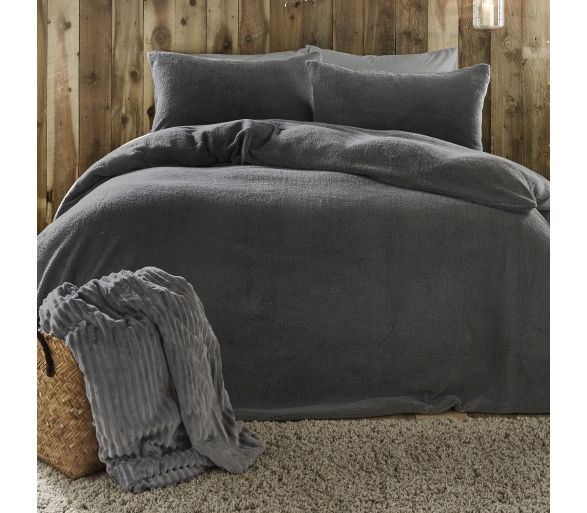 Teddy Fleece Charcoal