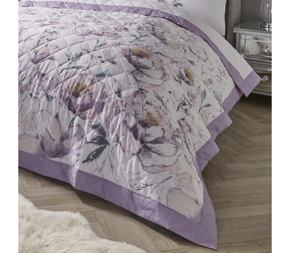Peony - Amethyst Bedspread