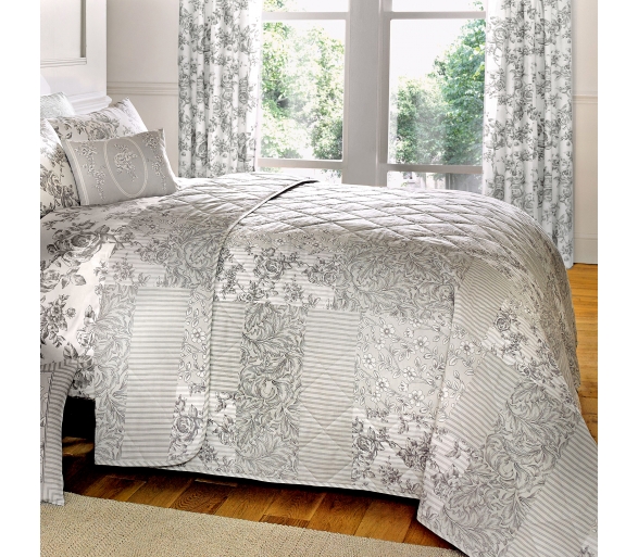 Malton Slate Reversible Bedspread