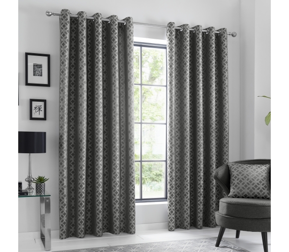 Oriental Squares - Charcoal