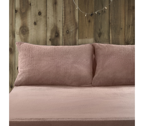 Teddy Fleece Blush Pillowcases