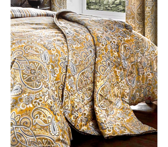 Maduri - Ochre Bedspread