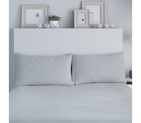 Brushed Silver Pillowcases