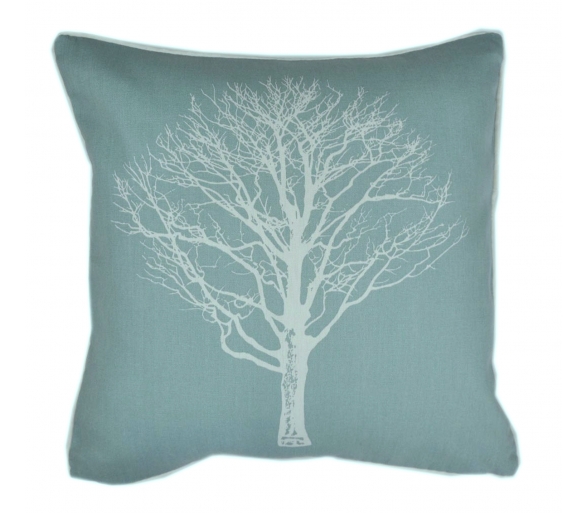 Woodland Trees - Duck Egg Cushion Cover