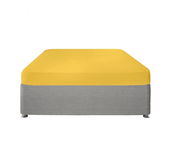 Ochre - 25cm Fitted Sheet