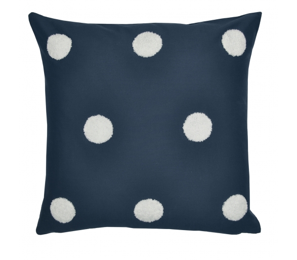 Dot Garden Navy - Filled Cushion